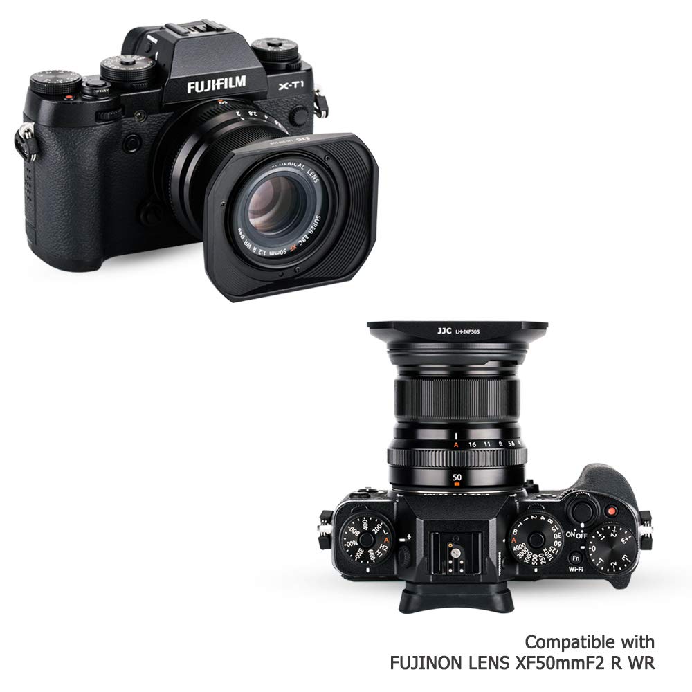 Amazon | JJC メタル 正方形 レンズフード + フードキャップ Fujifilm